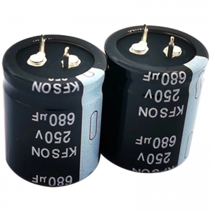 Bull horn electrolytic capacitor